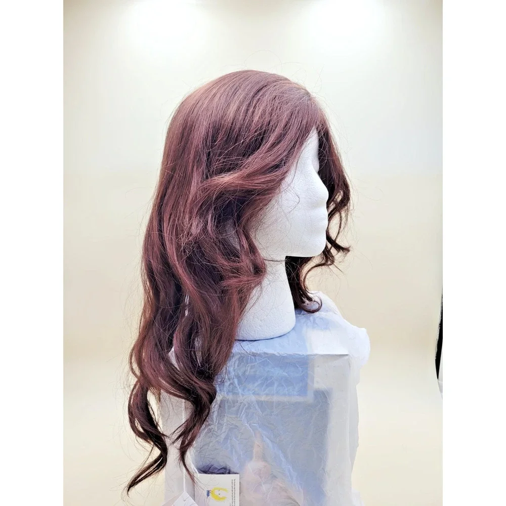 Noriko Jaden Wig Mulberry Brown Long Wavy Synthetic Hair Side Bangs 1707N NIB